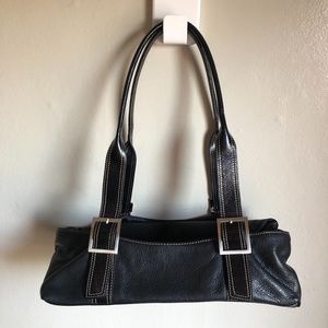 Kenneth Cole baguette handbag 90s leather shoulder bag